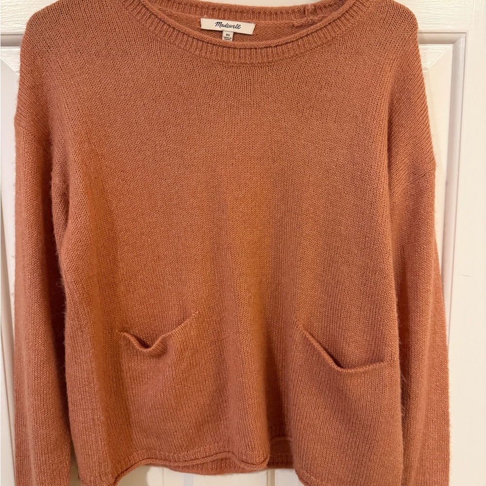 Madewell Women's Rust Crew Neck Sweater